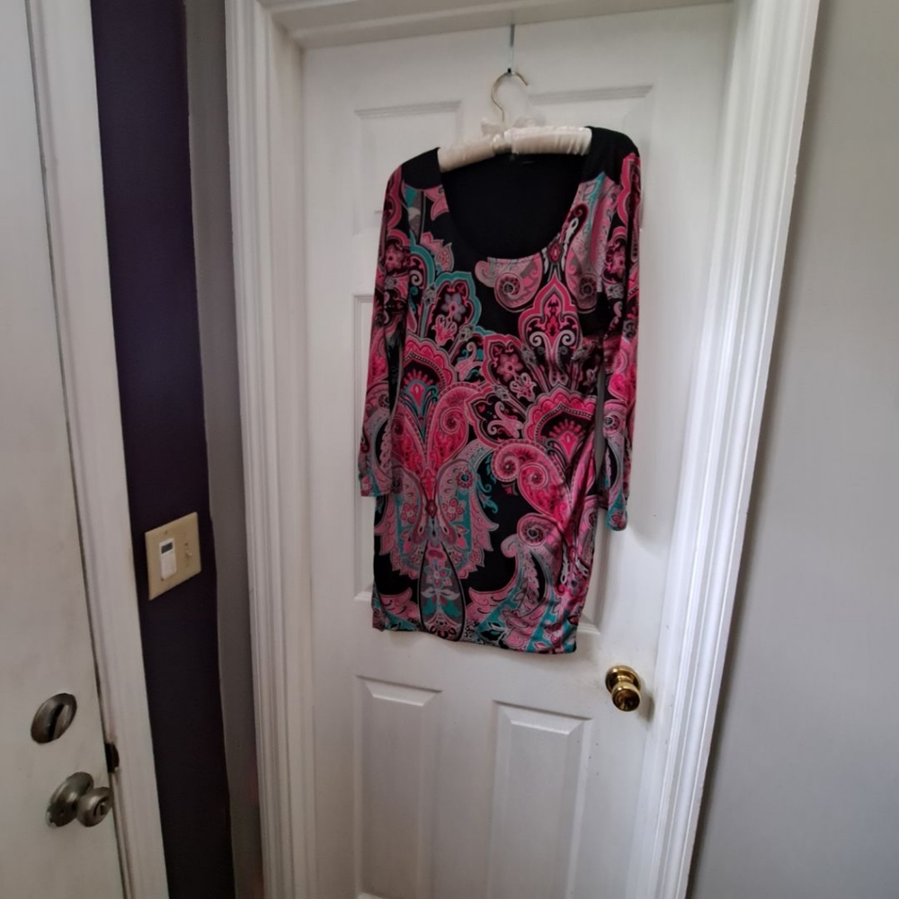 INC Size Large short scoop neck dress
